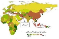 وضعیت ایران در فرسایش خاک